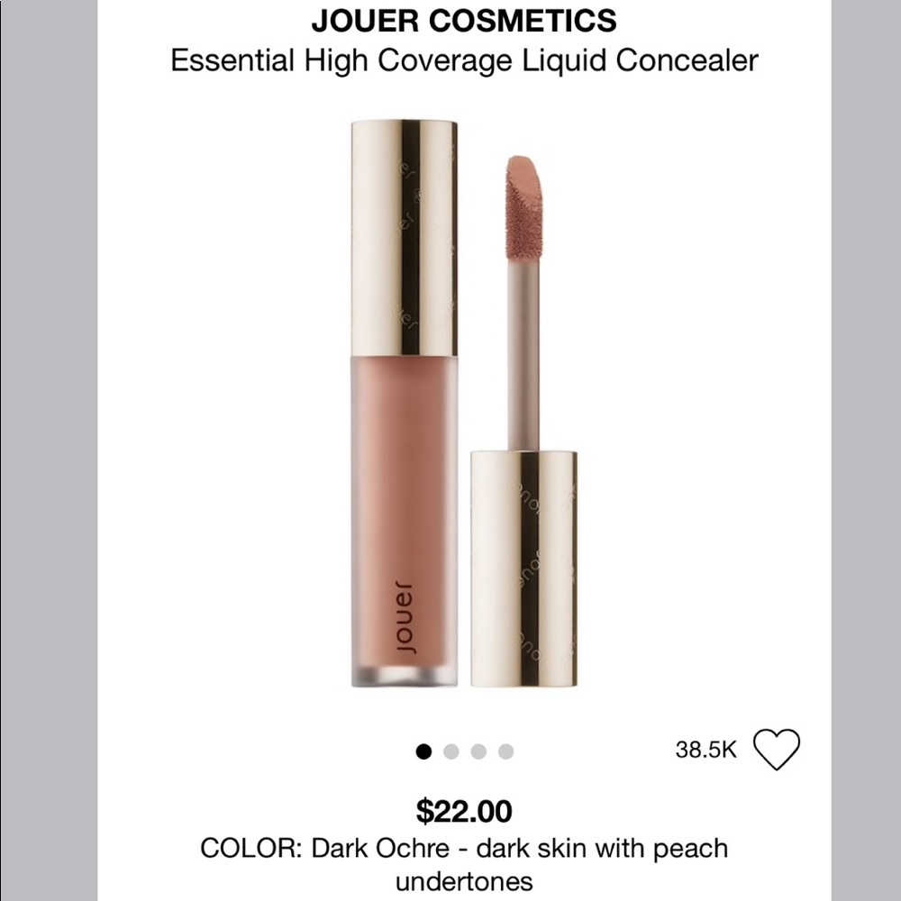 Jouer Cosmetics Concealer in Dark Ochre